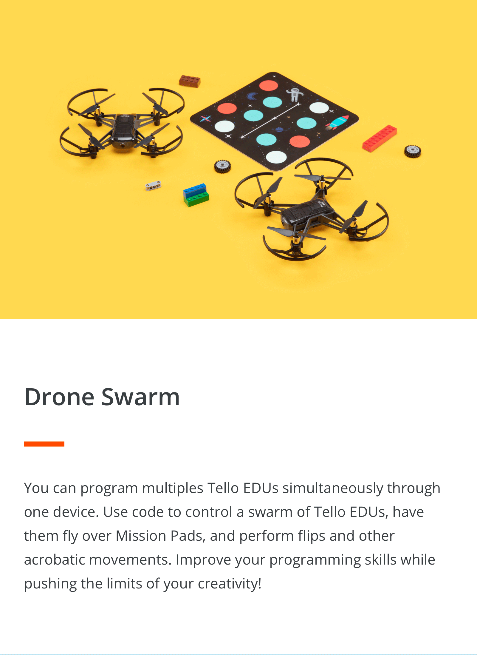DJI Tello EDU programmable drone for education