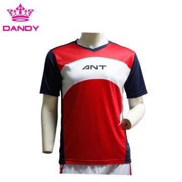 Red mens soccer shirts