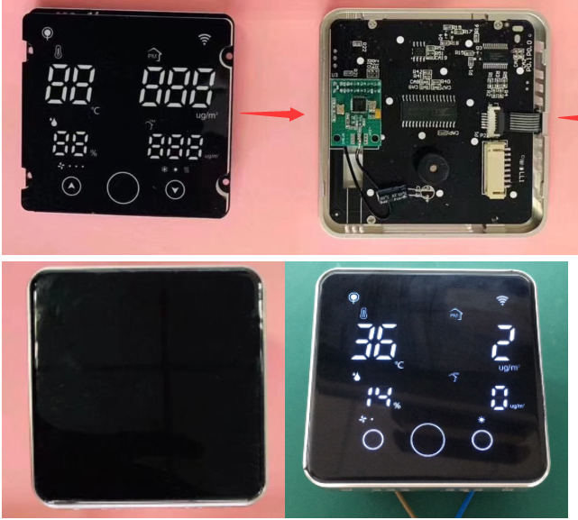 pantalla LED integrada para electrodomésticos