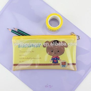 XG-3008 waterproof pencil bag for kids PVC pencil bag printed zipper pencil bag