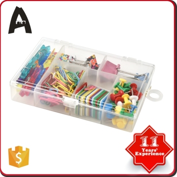 Mutifunctional Paper colorful metal High Quality Plastic clip Set Hot-sale stationery set