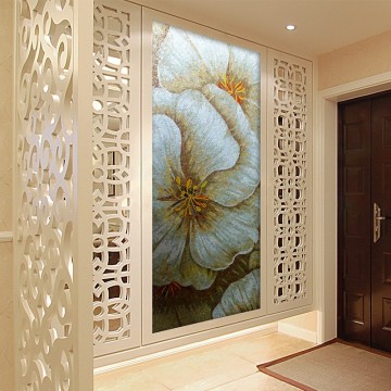 SMM04 chinese style art flower mosaic art glass mosaic wall art murals