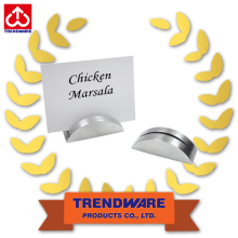 Tabletop Accessories Aluminum Table Number Card & Menu Holder