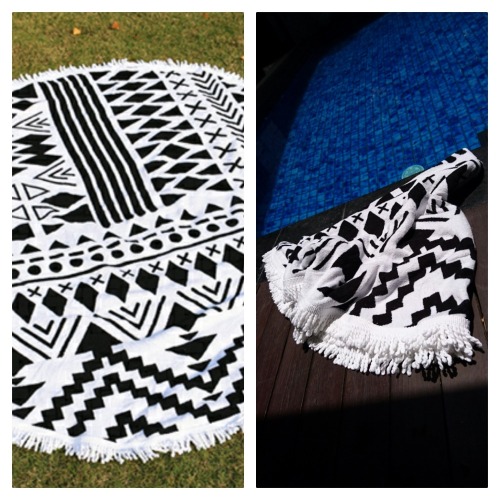 round beach towels