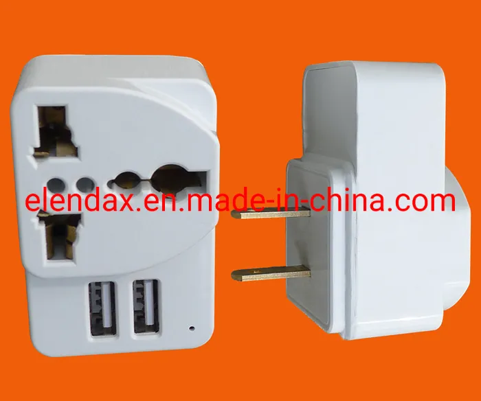 USB-зарядное устройство X1 USB X2USB для США и стран Европы