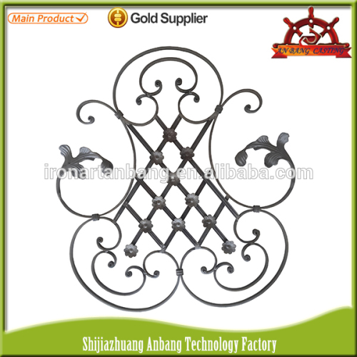 wholesale wrought iron fence gate stair railing ornament parts, accessories