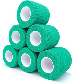 Cohesive self-adhesive elastic bandage for pet emergency
