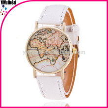 Vintage Leather Strap Watch World Map Watch Unisex Quartz watches