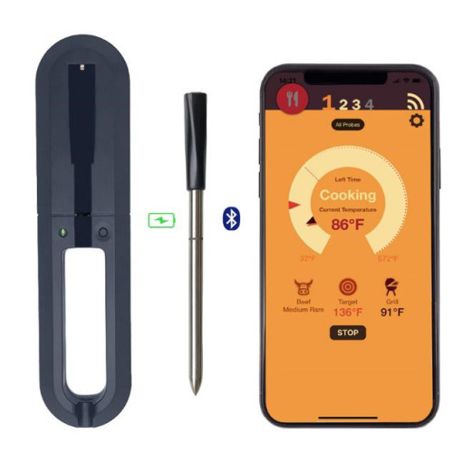 Termometer BBQ tanpa wayar pertama termometer daging bluetooth terbaik untuk ketuhar