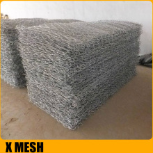 Zinc Coated Welded Gabion Baskets , Stone Filled Wire Cages Square / Rectangular Hole