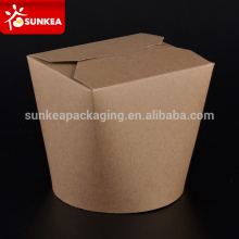 Round base noodle box with colorful printing