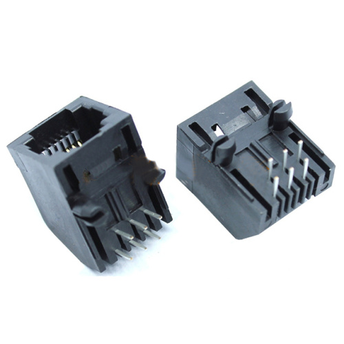 Conector modular de plástico 6P6C de entrada lateral