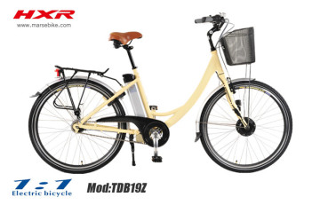 700C big tire green city woman electric bike