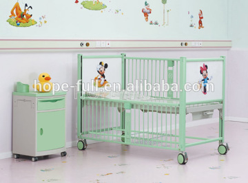 Single cranks all surrounded manual children bed Baby cot/kids novelty beds