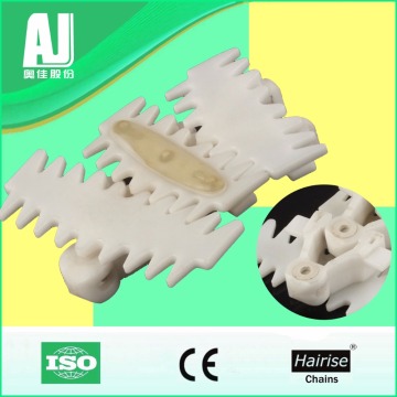 Har2350PW rubber top conveyor chains/ flexible chains/ plastic flat top chain/plastic table top chains