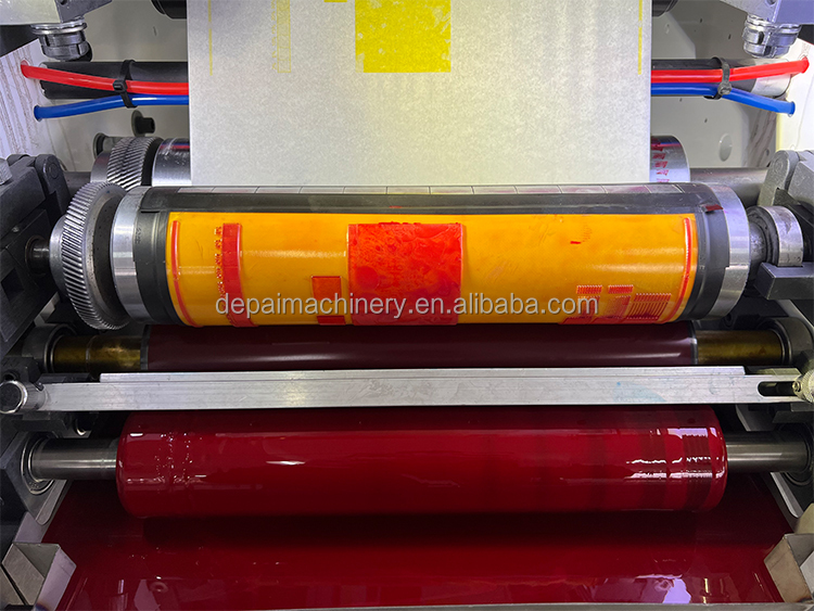 2 Color 320mm Flexo Sticker Paper Label Roll To Roll Printing, High ...