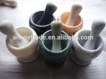 Different Color Marble Mortar And Pestle