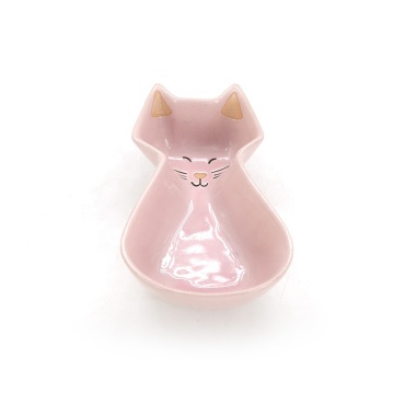 Cat Pet Feeding Bowl Pink Ceramic Pet Bowl