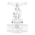 鍛鋼製グローブ バルブ （溶接ボンネット）