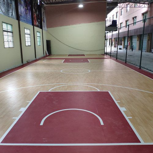 Floor Vinyl Court Floors สำหรับสนามบาสเก็ตบอล