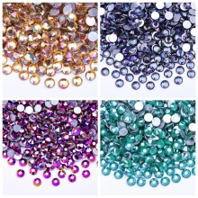 Juli Factory Opaque Glass Rhinestones: SS3 to SS30 Flat Back Crystals for Crafting