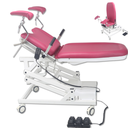 Medical electric portable gynecological exam chair