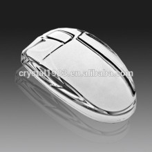 Wholesale k9 crystal glass crystal engraved factory computer mouse shape crystal unique paperweight