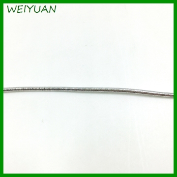 Factory supply 1mm round silver elastic string