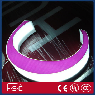 With LED light acrylic alphabet letter sign