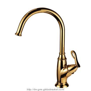 Gold colour kitchen mixer