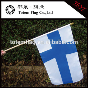 30*45cm Finland Flag , Hand Flag of Finland , Finland Hand Flag