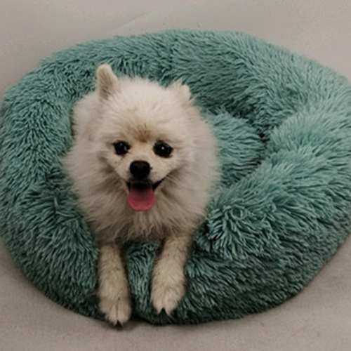 Soft Deep Sleep in Plush Circular Pet Nest