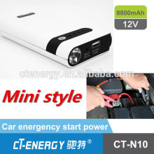 12v portable power bank and car jump starter 8800mah