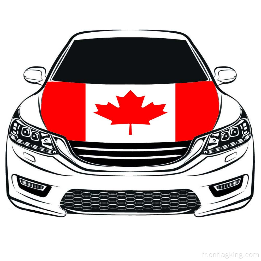 La coupe du monde drapeau du Canada drapeau de capot de voiture 100*150 cm bannière de capot de voiture Canada