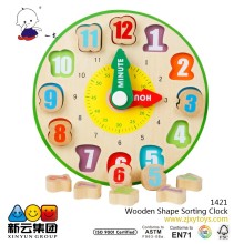 Wooden Shape Clock 2015 wood clock puzzle