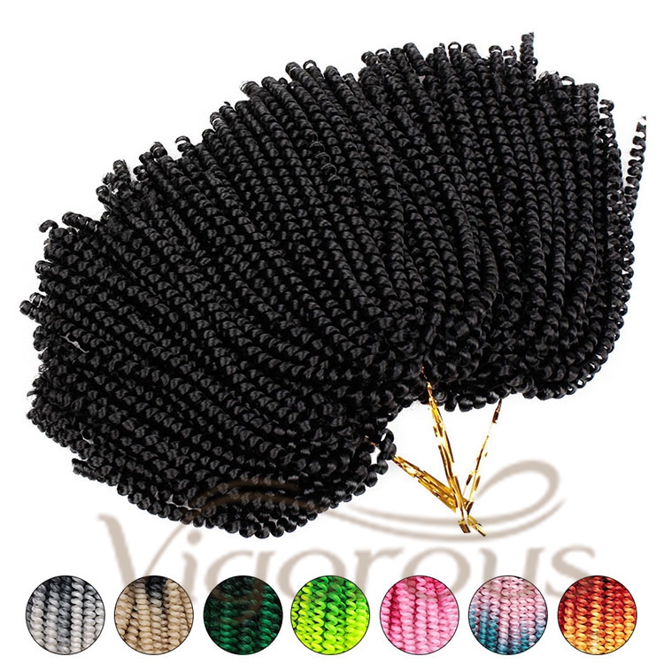 Vigorous Synthetic Crochet Braids Hair For Passion Twist Pre-Looped Fluffy Black Color Water Wave Pre-Twisted For Black Woman