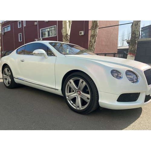 Pearl White Matte Red Car Wrap Vinyl.