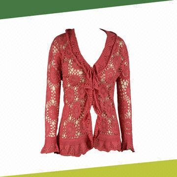 Women's cardigans, made of 100% cotton