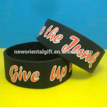 imprinted silicone wristband