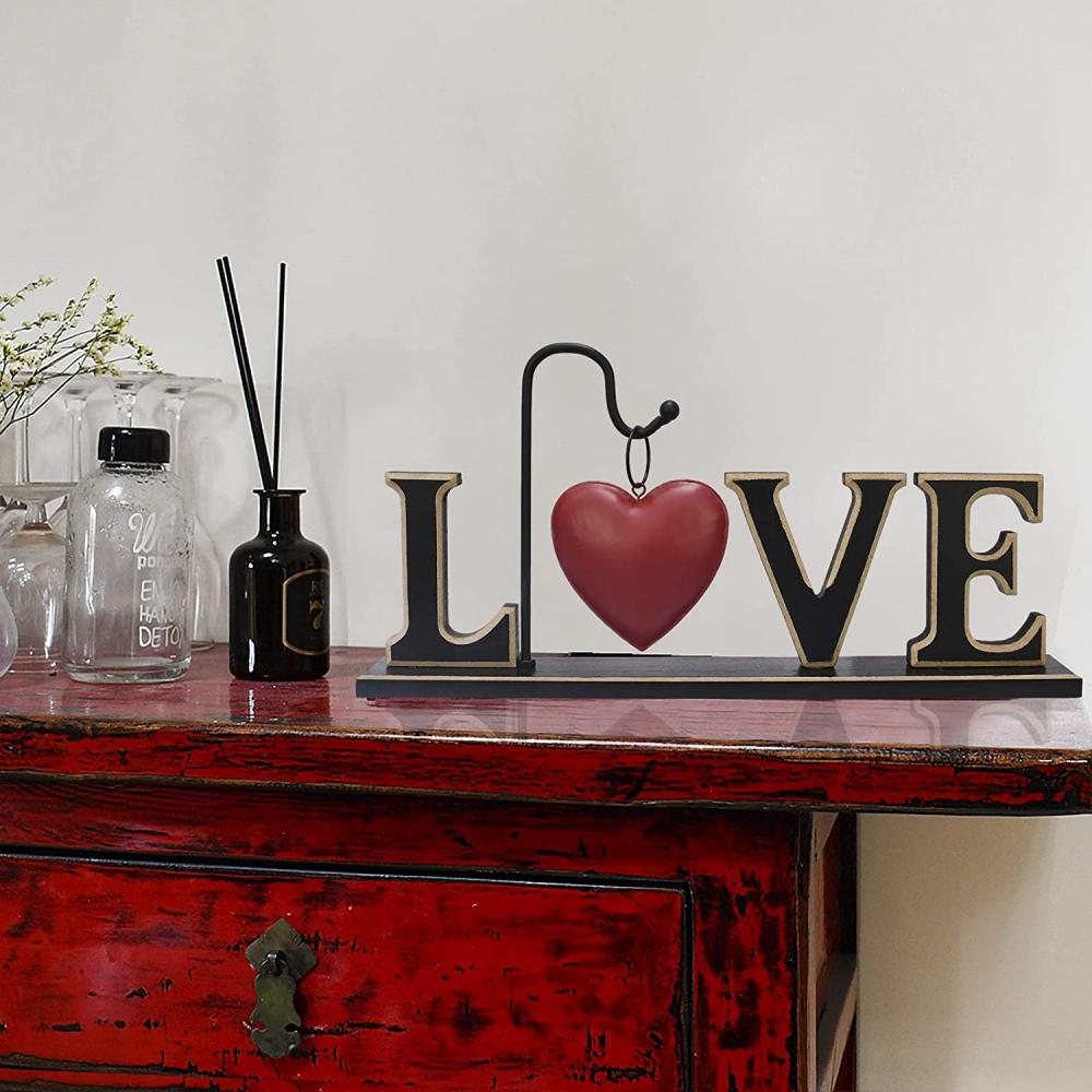 Hout Love Sign Freesting Letters Cutout