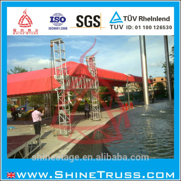 aluminum triangular truss roof system stage cover roof truss