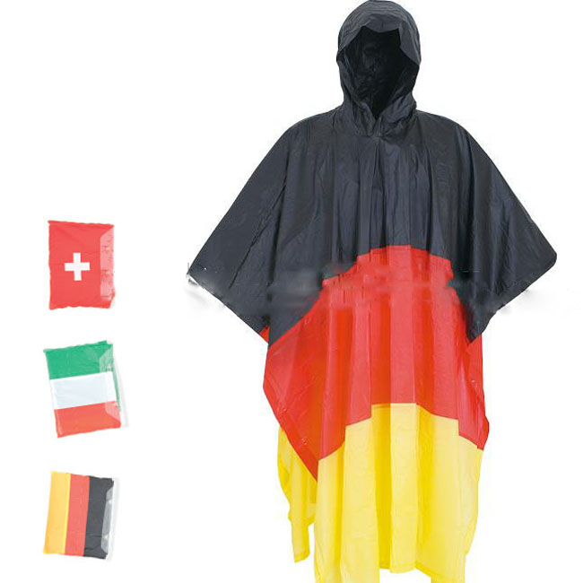 flag rain coat
