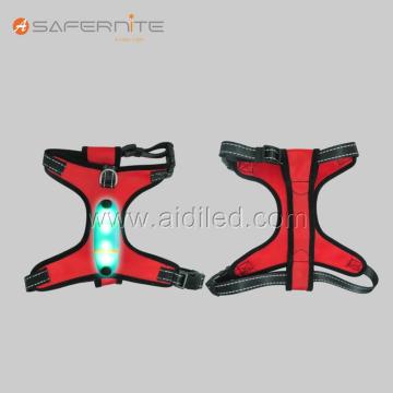 Mesh Webbing Usb Recharge Led Flashing Dog Harness