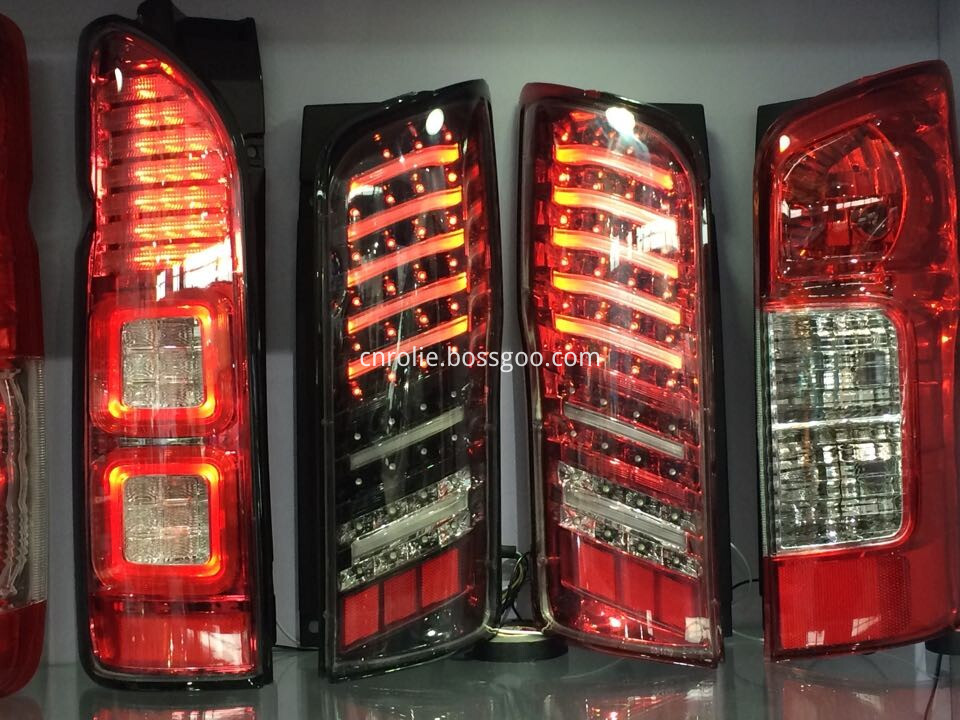 Toyota Hiace commuter van rear double light source led tail lamps lights parts accessories (3)