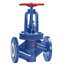 Fluorine lined globe valve