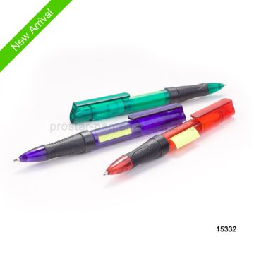 ball pen with sticky note, sticky notes pen, notes pen
