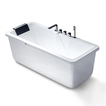 Moderna vasca da bagno freestanding in acrilico bianco