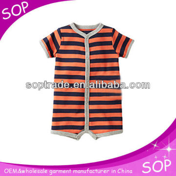 Baby garment newborn clothes body suits striped baby rompers cotton