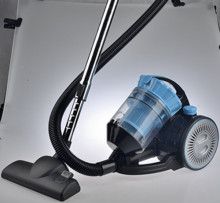 New blue vacuum cleaner with multi-cyclonic filter