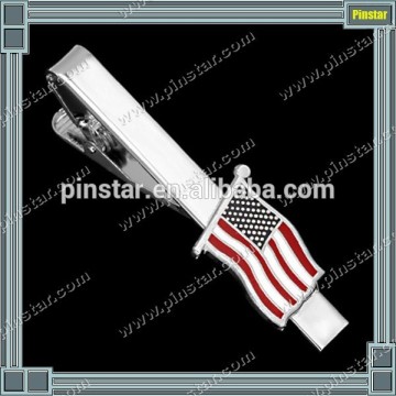American Flag Tie Bar Tack US Pin Badge Clip